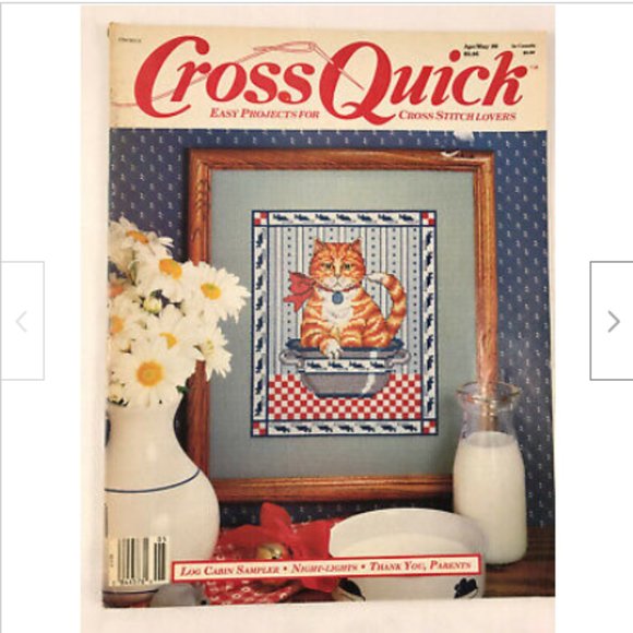 Cross Quick Cross Stitch Lovers Magazine Apr/May 1989 Embroidery Pattern Graphs - Picture 1 of 4